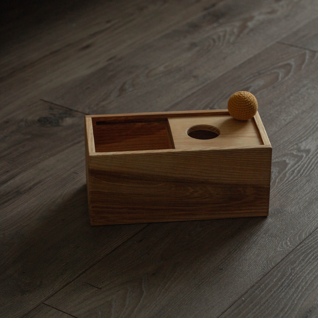 Montessori Imbucare Box With Sliding Lid (The sliding top box)