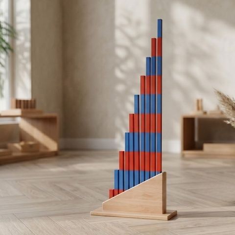 Montessori Number Rods (Red & Blue) 219