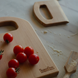 Safe Wooden Knife and Cutting Board Child Chopping Board Set