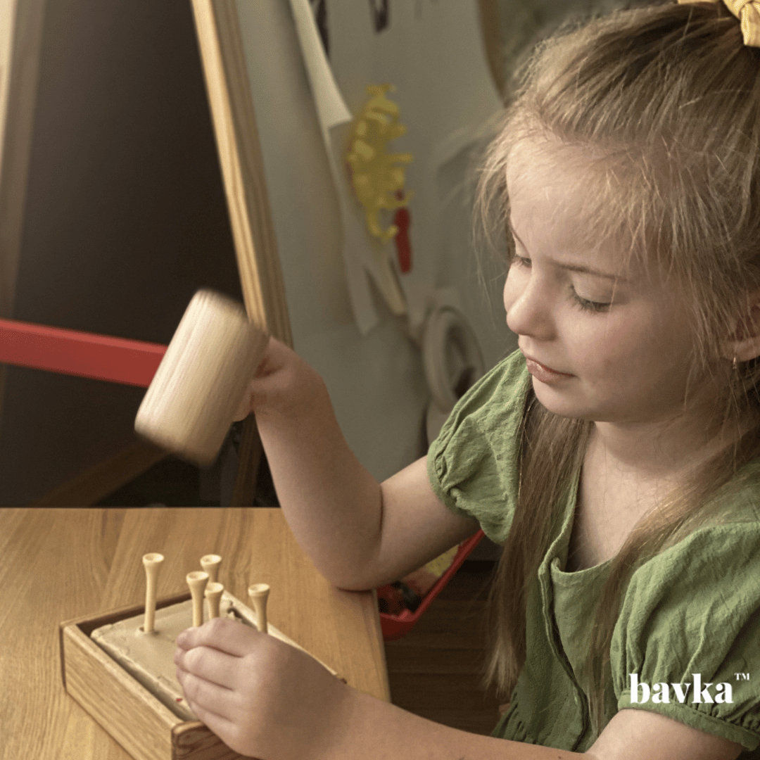 Montessori Materials: Clay Hammering Exercise