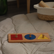 Montessori Wooden Three Geometric Shapes Knob Puzzles