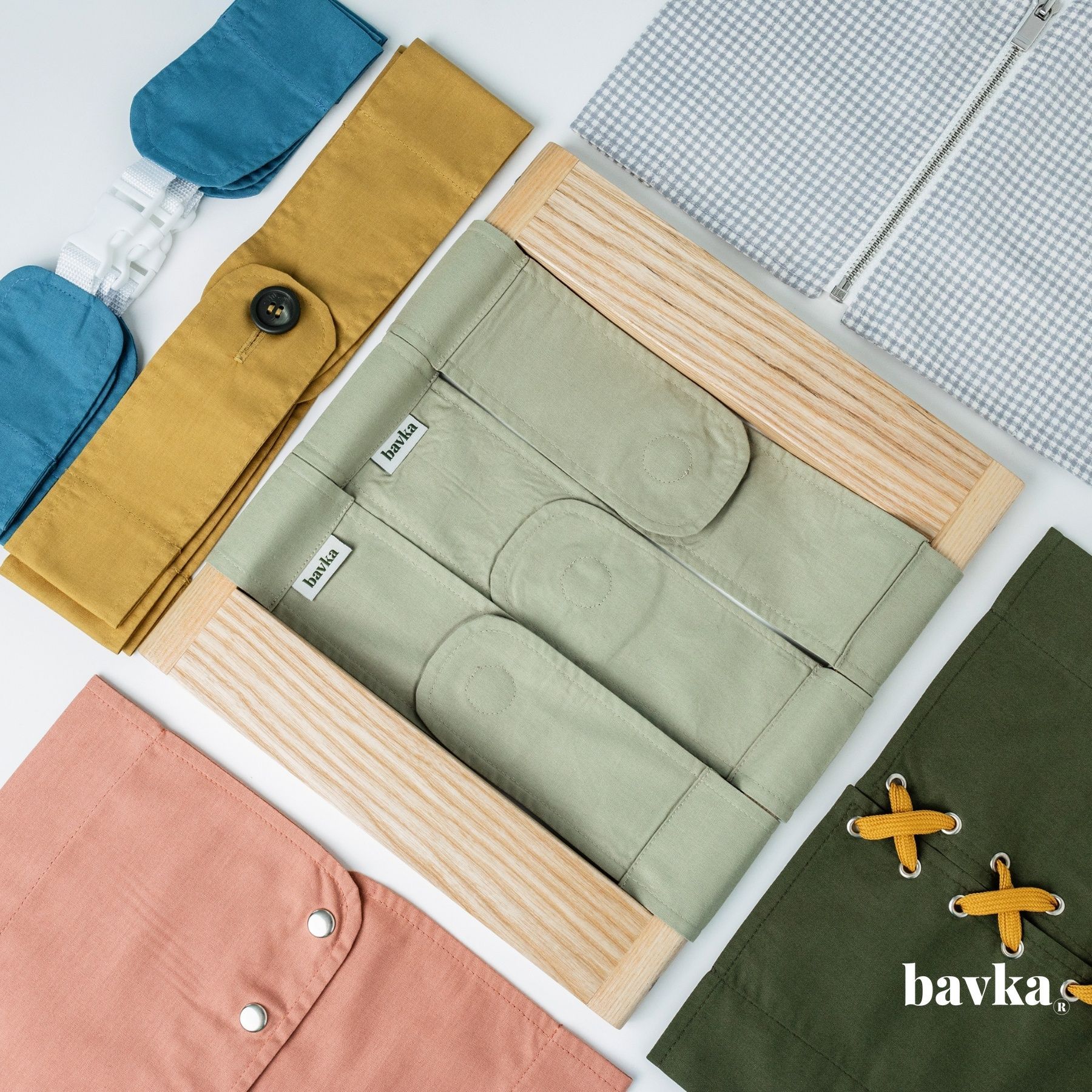 Montessori Dressing Frames Set - Independence Skills Development | Bavka